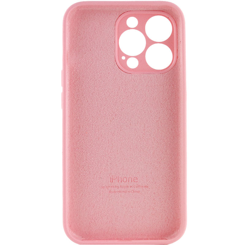 Silicone Case Full Camera Protective (AA) для iPhone 14 Pro (Light pink)-1